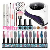 Esmalte De Uñas - Finger Queen Gel Nail Polish Kit 12 Po