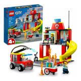 Lego City Estación Y Camión De Bomberos Playset 60375