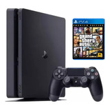 Sony Playstation 4 Console Ps4 1tb + 1 Jogo Original