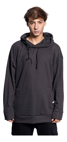 Buzo Hoodie Oversize Canguro Capucha Hombre Waffle Shaffe