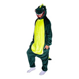 Pijama Dinosaurio Mameluco Moderno Aterciopelado Unisex