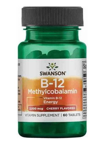 B12 Methylcobalamin 2500mcg 60 Tabletas Swanson