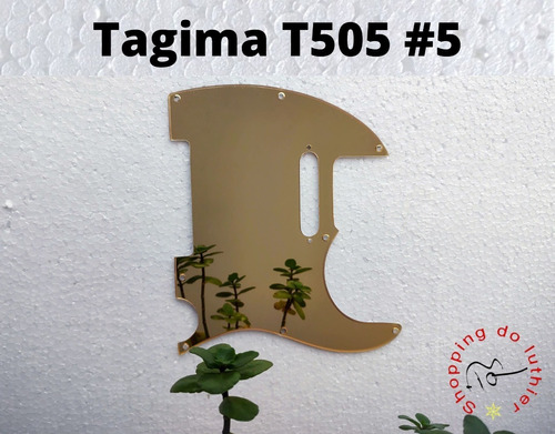 Escudo Tagima Telecaster T505 #5 Espelho Dourado