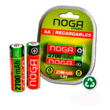 Pila Noga Recargable Np-aam 2.7b Cilíndrica - Pack De 2 Uni