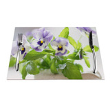 Viola Flower - Juego De 4 Manteles Individuales (18.0 X 12.0