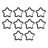 10 X 10 Piezas Mosquetón En Forma De Estrella De Cinco