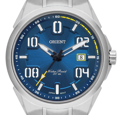 Relógio Orient Masculino Ref: Mbss1437 D2sx Casual Prateado