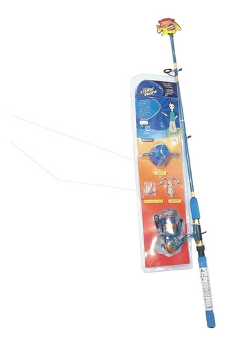 Combo Pesca Para Niños Caña Reel Accesorios Juego Febo - FEBO