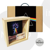 Alcancia Mdf Pink Floyd+ Empaque Personalizado Artesanal