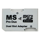 Adaptador Cartão Ms Pro Duo X 2 Micro Sd Até 128gb Psp