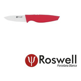 Cuchilla De Ceramica Roswell Hoja De 8x2cm Color Rojo