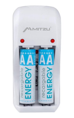 Kit Cargador Baterías Aa Y Aaa Mitzu Modelo Mc-202