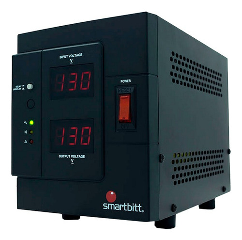 Regulador Voltaje Smartbitt 4 Tomas 3000va/2400w 120v Negro