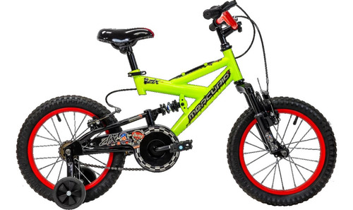 Bicicleta Mercurio Ztx 2019  2020 R16 Único Frenos V-brakes Color Verde Con Ruedas De Entrenamiento