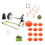 Kit De Entrenamiento Cono+escalera+paracaída/agilidad/futbol