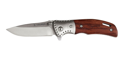 Navaja Tactica Cuchillo Plegable 7cm Mango Madera Truper