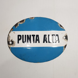 Antigua Patente Esmaltada Punta Alta Original Mag 60016