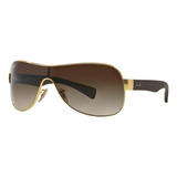 Lentes De Sol Ray-ban Monolente Rb3471 - Café 132mm