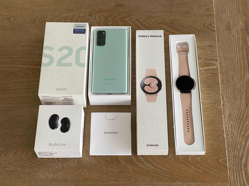 Combo Samsung Galaxy S20 Fe 256gb Watch 4 Galaxy Buds Live