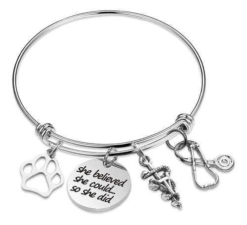 Helan Veterinario Regalo Veterinario Tech Pulsera She Believ