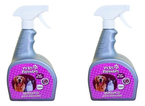 Kit 2 Repelente Para Perros Y Gatos Pets Friends 1l.