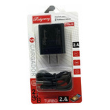 Lote 10 Pzs Cargador Celular Micro Usb V8 2.4a 1m Mayoreo