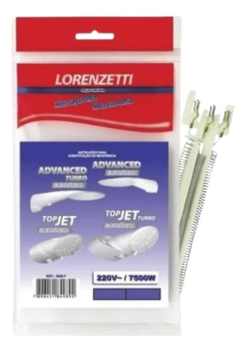 Resistência Advanced Top Jet Eletrônica Lorenzetti 220v 7500