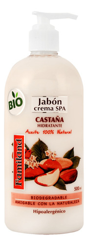 Familand Jabon Crema Spa Dosificador 500ml Castaña Hidratant