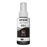 Refil Tinta T664 Original Epson Ecotank Preto T664120