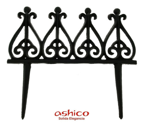 Cerca Para Jardin Ashico Flor De Lis Rustico Hierro Colonial