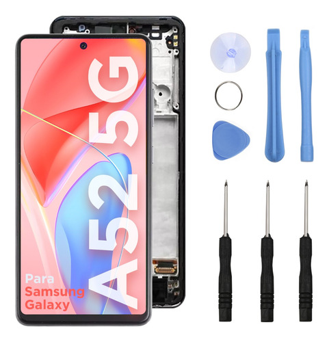 Pantalla Táctil Lcd Para Samsung Galaxy A52 5g Sm-a526 Negro