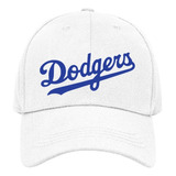 Gorra Blanca Dodgers Los Angeles Acrilico Beisbol Ajustable