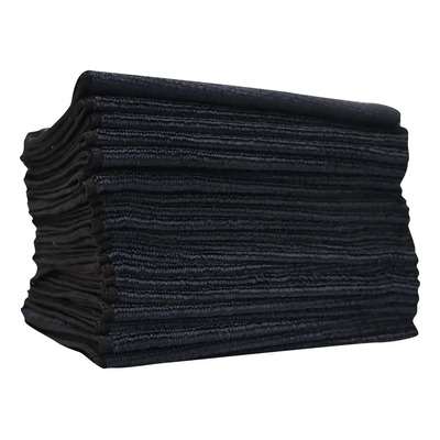 Paño De Microfibra Multiusos 40x40 Con 24 Pzas, Packlife Negro | Meses sin interés