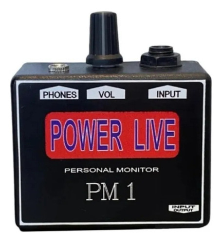 Amplificador De Fone Power Live Com Fonte 110v