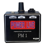 Amplificador De Fone Power Live Com Fonte 110v