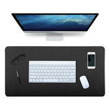 Mousepad Deskpad Couro Notebook100x30 E Apoio Para Copo