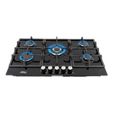 Parrilla Empotrable De Gas 5 Quemadores Negro 87cm P-cn5q87a