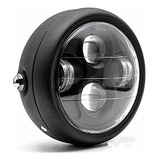 Motocicleta Negro 6.5 Faros Hi/lo Beam Bobber Chopper