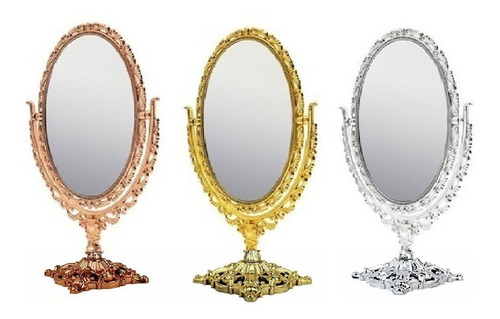10 Espelho De Mesa Maquiagem Retro C/ Zoom Atacado Grande