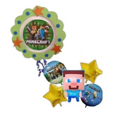 Piñata Minecraft Más Set De Globos Mine Craft