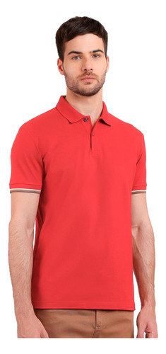 Camisa Polo Aramis Piquet Frisos In24 Vermelho Masculino