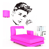 Vinilo Adhesivo Sticker Pared Cantante Justin Bieber 56x80cm