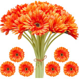 20 Piezas 20 Piezas Margaritas Artificiales Flor Gerbera Fal