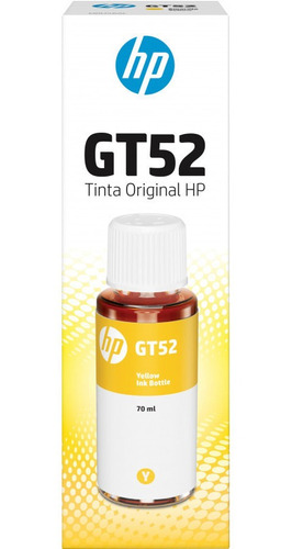 Botella Tinta Original Hp Gt 52 Amarilla Tank Series 5800