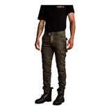 Pantalon Brooklyn Moto Cargo Williams Kevlar Y Protecciones