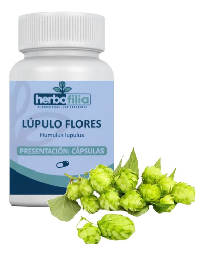 Lúpulo Flores - Humulus Lupulus 120 Cápsulas De Primera