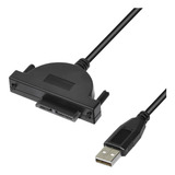 Cabo Adaptador Usb 2.0 Mini Sata 2 - Ler Drive De Cd/ Dvd 