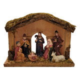 Pesebre Madera Arbol Navidad Decoracion M8 - Sheshu