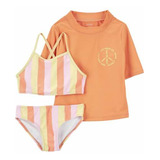 Conjunto Carters Rashguard, Malla Y Remera. Talle 7 