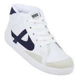 Tenis Casual Niño Blanco Tacto Piel Panam 15503607